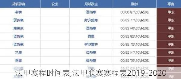 2019法甲赛程详细时间表和比赛阵容-第2张图片-www.211178.com_果博福布斯